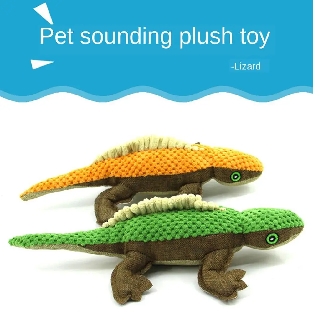 Dog Chew Toys for Small Large Dogs Bite Resistant Plush Lizard Squeaky Duck Toys Interactive Squeak Puppy Dog Toy Pets Supplies