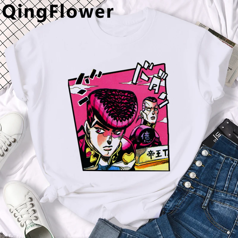 Manga Jojo Bizarre Adventure T Shirt Men Japan Anime Summer T-shirt Kawaii Jojo Graphic Tshirt Unisex 90s Graphic Top Tees Male