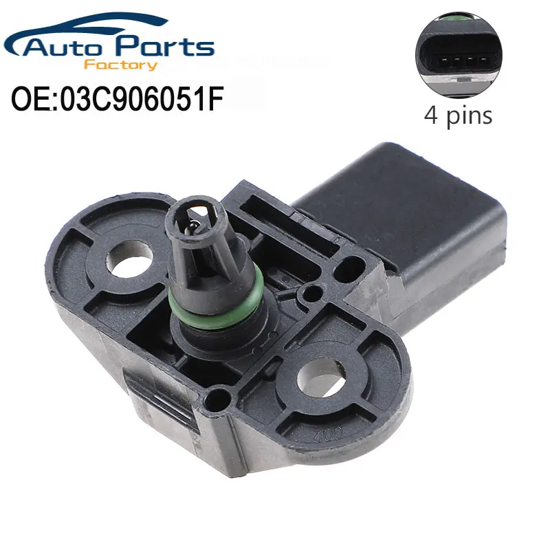 

03C906051F For Audi A4 Volkswagen Intake Air Pressure Sensor Map Sensor 0261230235 New