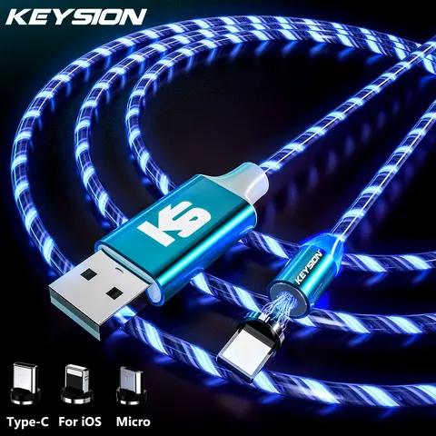 Magnetic USB Charging Cable with LED keysion