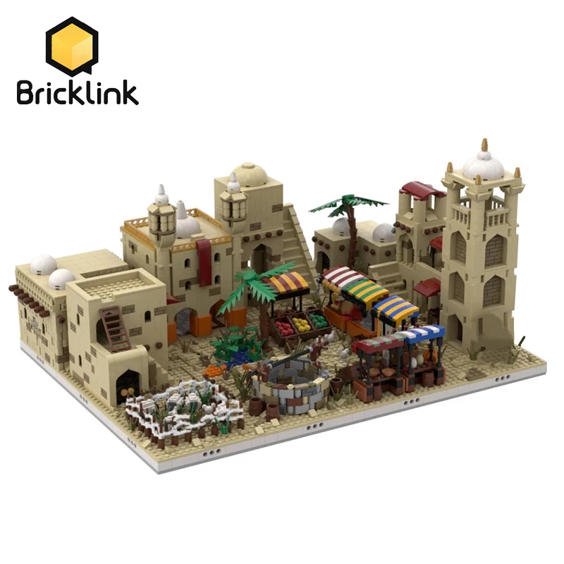 Bricklink A New Hope Ideas Desert Village City Building Blocks With Space Wars Mos Eisley Cantina House Bricks Kid Toys Gift