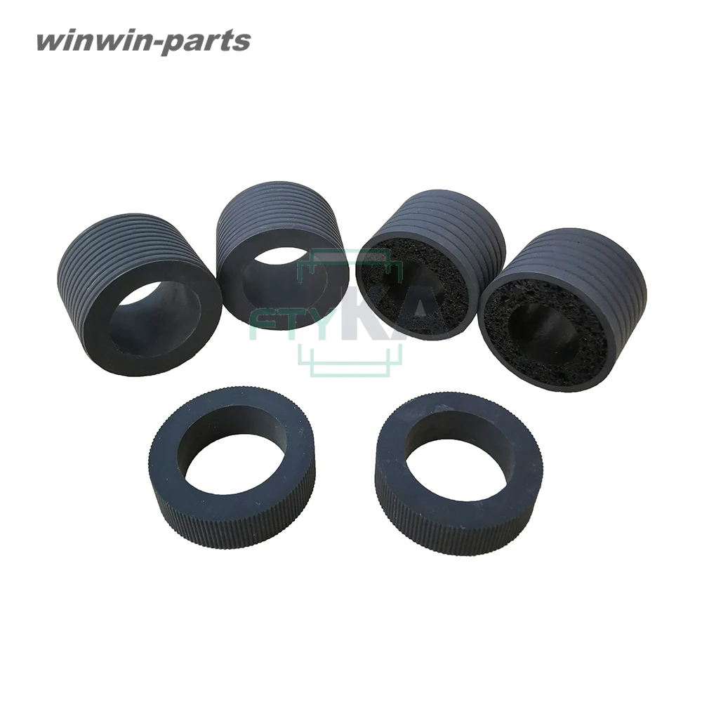 1 set 6pcs Scanner pick up roller tires Rubber for Fujitsu fi-6800 Separation Roller Brake Roller high quality