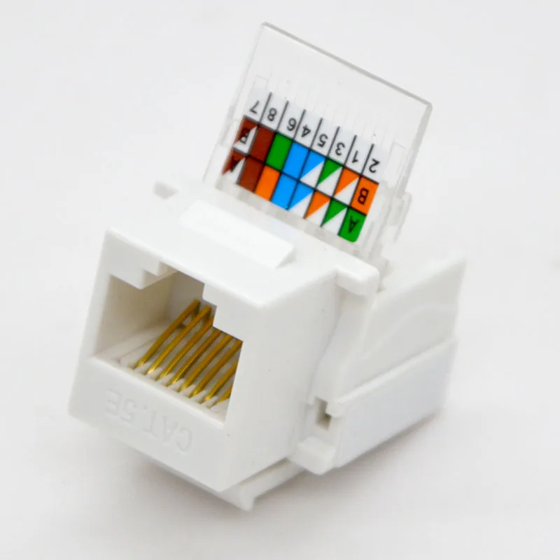 

100pcs New RJ45 Network Connector CAT6 CAT5E Network Module Six Types of Gigabit Free line Module Jack Special Wholesale