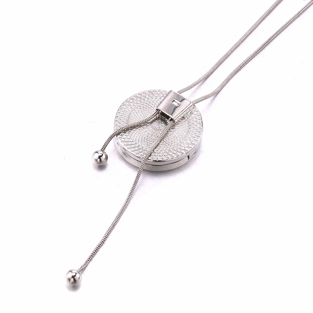 Fashion Aromatherapy Necklace Diffuser Pendant Locket Adjustable Sweater Chain Perfume Essential Oils Necklace Aroma Jewelry