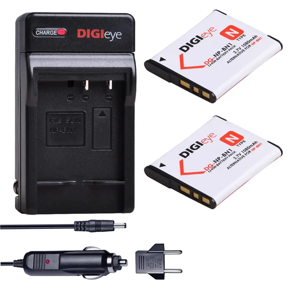 

NP-BN1 NPBN1 Battery + Charger Kit for Sony Cyber-Shot DSC QX10 QX100 DSC T99 T110 TF1 TX5 TX7 TX9 TX10 TX20 TX30 TX55