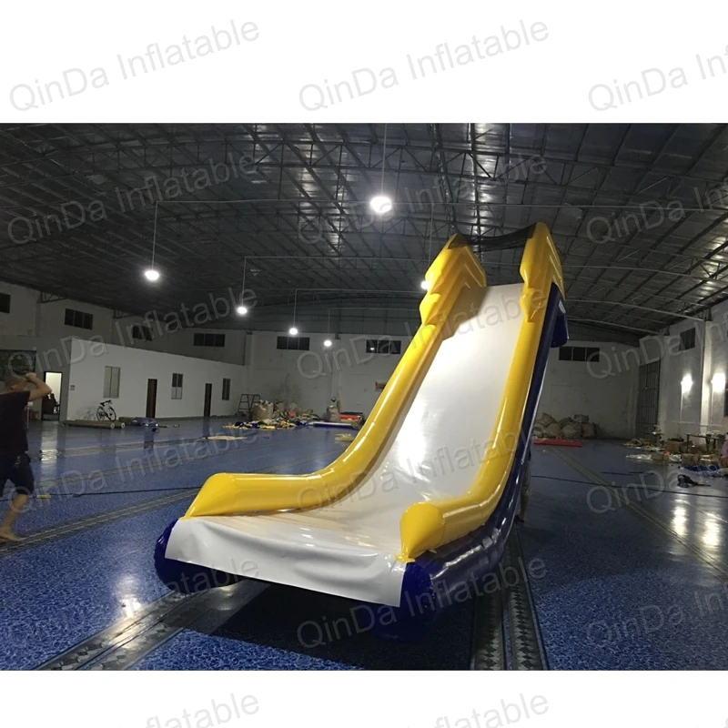 Long 4m Water Slide Floating Water Slide Inflatable Yachts Boat Water Slide For Water Sport Inflatable Game