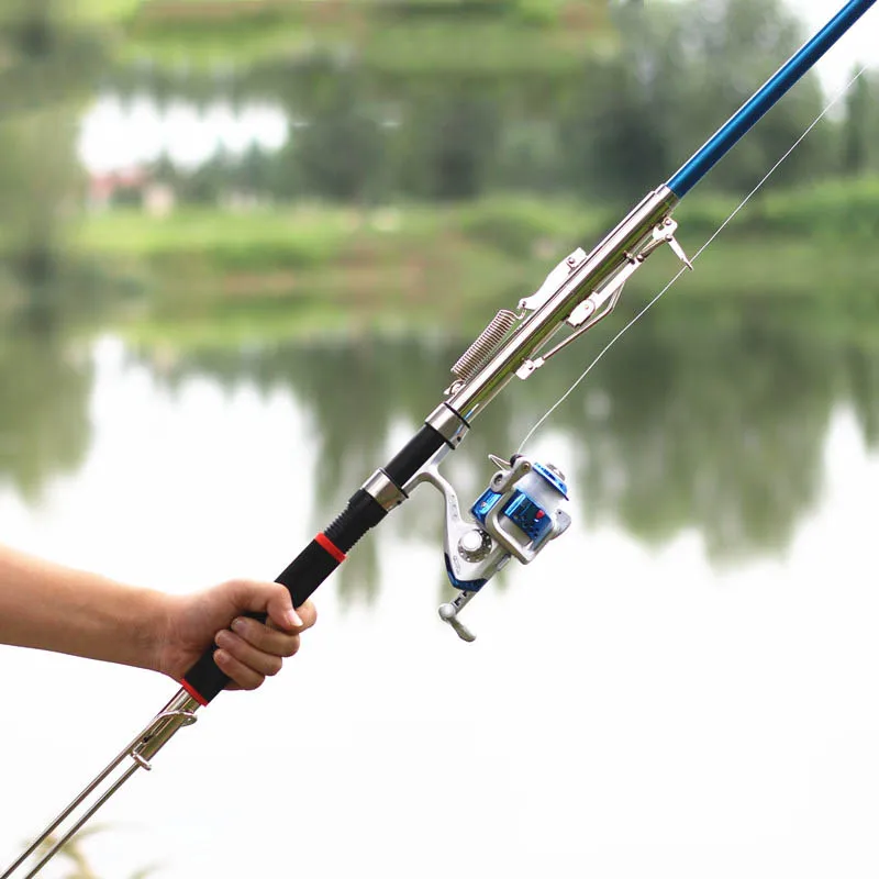 Telescopic Automatic Fishing Rod Sea River Lake Pool Spinning Rod Holder Carp Fly Fishing Pole Jigging with Steel Hardware Peche