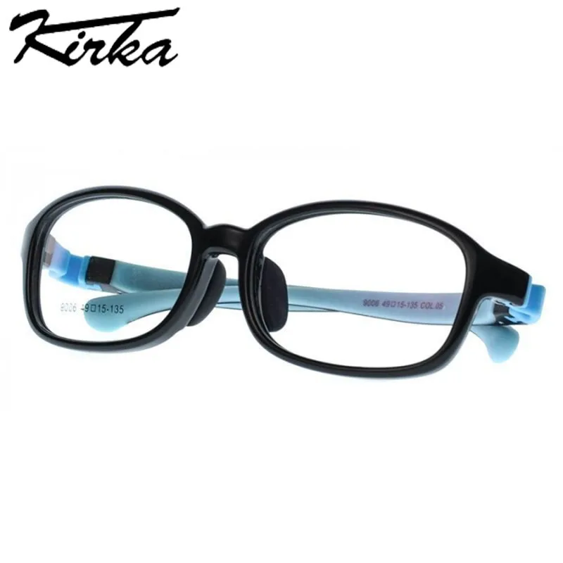 

Kirka Child Eyeglasses Frames Optical Prescription Boy Glasses TR90 Light Oval Kids Eyeglasses Frame 6 Colors Girls Glass 9006