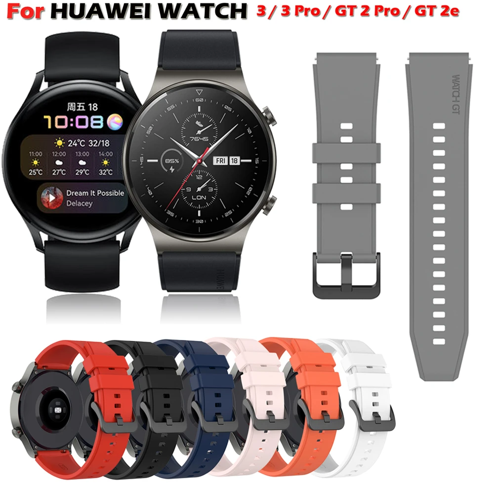 Correa de silicona para Huawei Watch GT 2 Pro, pulsera de reloj, 46mm, GT 2e, 3 Pro