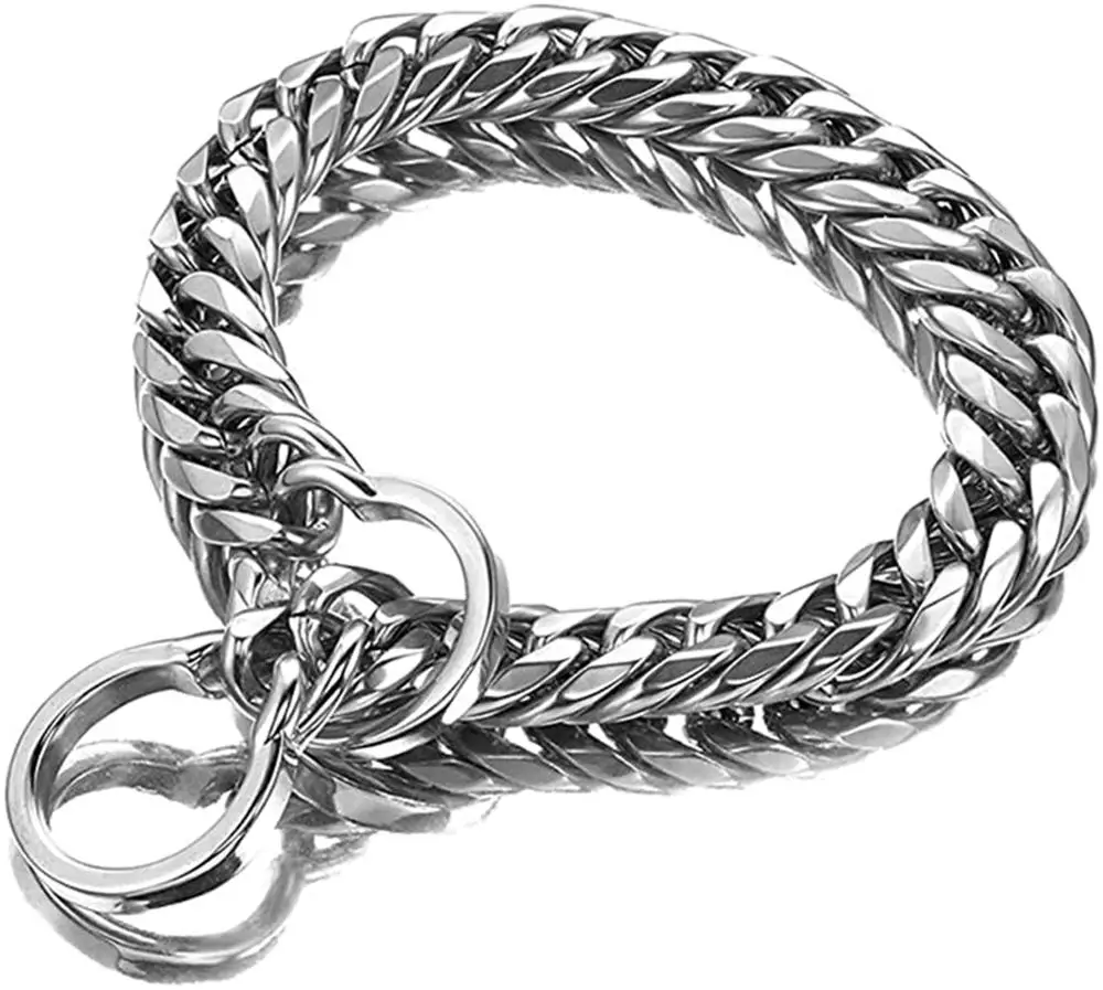 Pet Chain Dog Collar Leash 16mm Stainless Steel Necklace Training Choker Large Dogs Pitbully Bulldog Pet Pendant