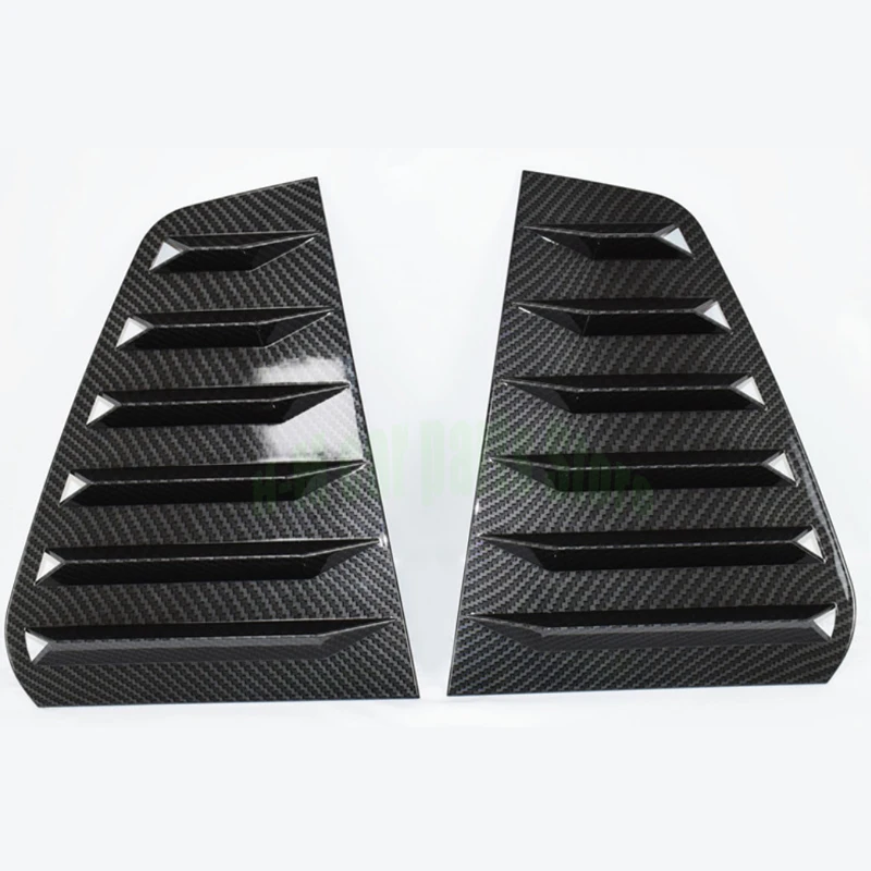 Janela traseira do carro Triângulo Louver Cover Adesivos, Adesivos exteriores para VW Golf 6, 7, 7.5, MK6, MK7, MK7.5, GTI, R, GTD, Car Styling