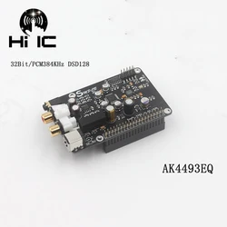 R93 AK4493 I2S 32BIT/384KHZ DSD128 Decoder DAC HiFi Audio Lettore digitale Scheda lettore di rete per Raspberry Pi