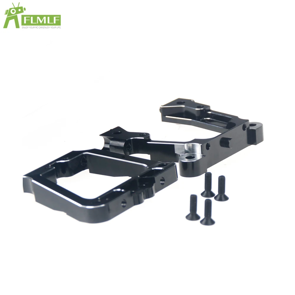 Alloy CNC Black + White Rear Main Frame Kit Fit for 1/5 HPI ROFUN BAHA ROVAN KM BAJA 5B 5T 5SC Rc Car Toys Games Parts