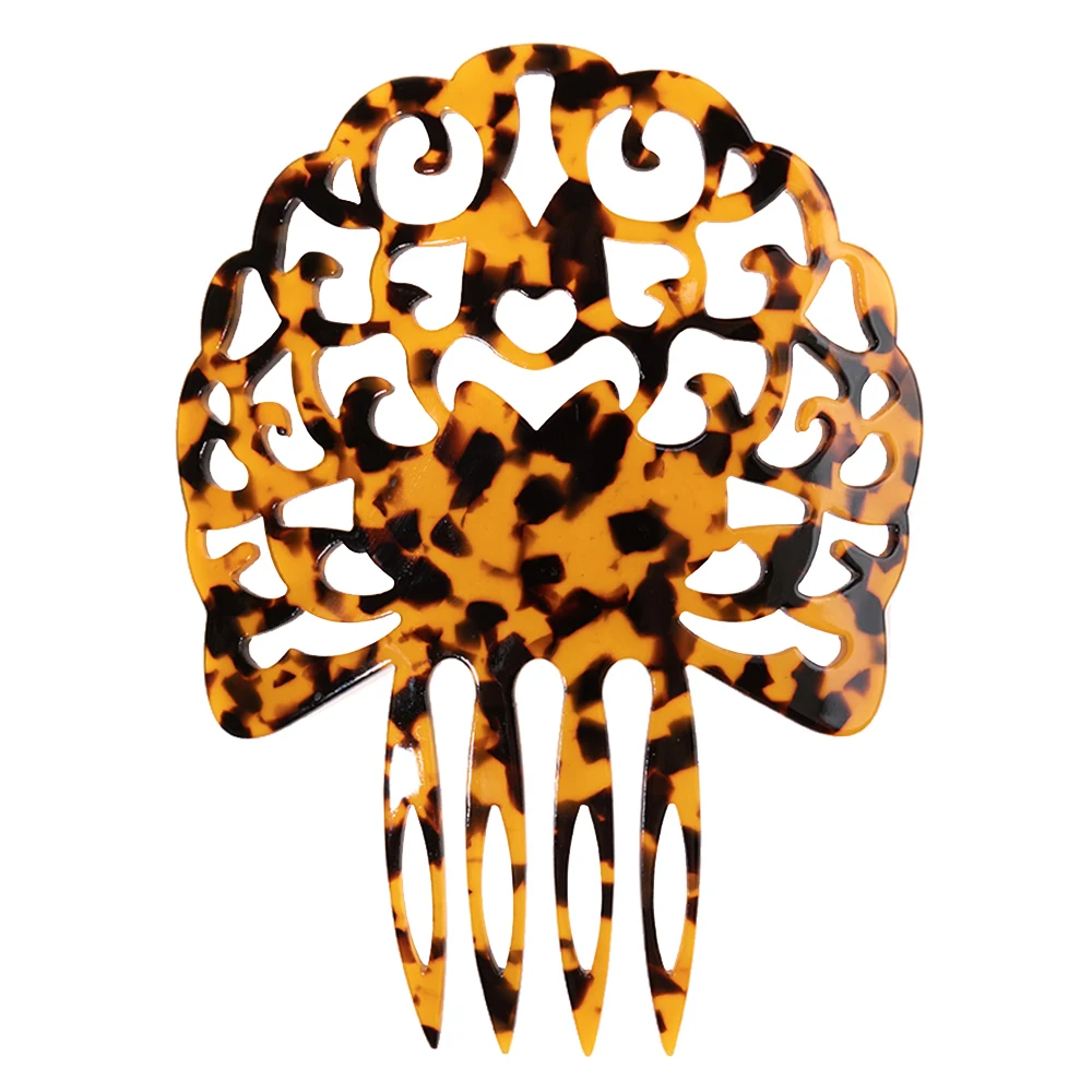 Vintage Hair Comb Acetate Hair Accessories Faux Tortoiseshell Women Hair Combs Flamenco Dancers Headdresses Jewelry Gift