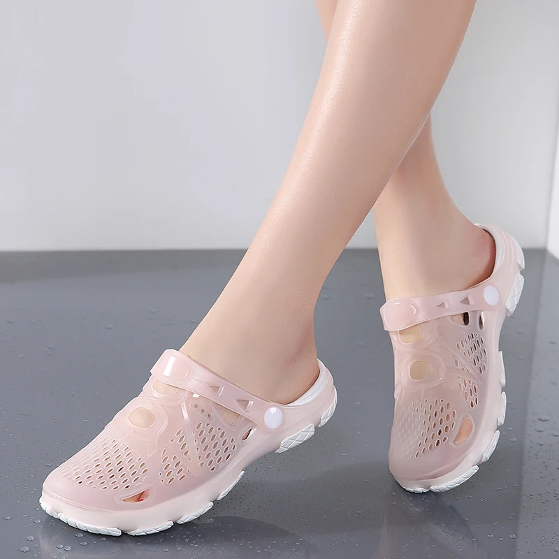 2020 blue Clogs Women Sandals Shoe EVA Lightweight Unisex Colorful Shoes Outdoor Wading Summer Beach Sandles
