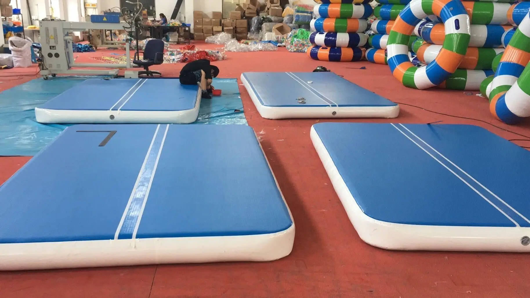 Free Shipping 1x1m,2x2m,3x3m,Thick 20cm Inflatable Air Track Gymnastics Inflatable Air Track Tumbling Mat Gym AirTrack For Sale