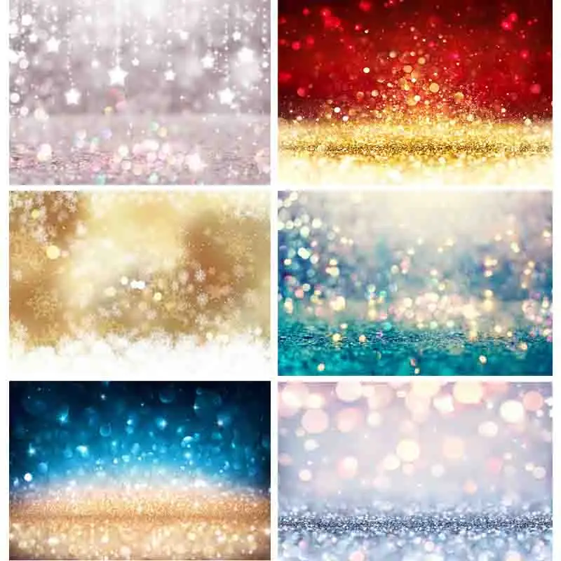 

Photorealistic Fabric Bokeh Photography Backdrops Glitter Facula Light Spot Photo Background Studio Photocalls Props ZLSY-51