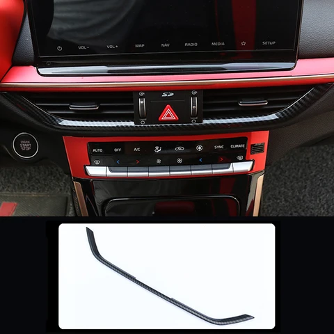 Для Kia K3 Forte Cerato 2019-2024 карбоновый стиль, боковая верхняя средняя консоль, наклейки на вентиляционное отверстие кондиционера, накладка, Стайлинг автомобиля