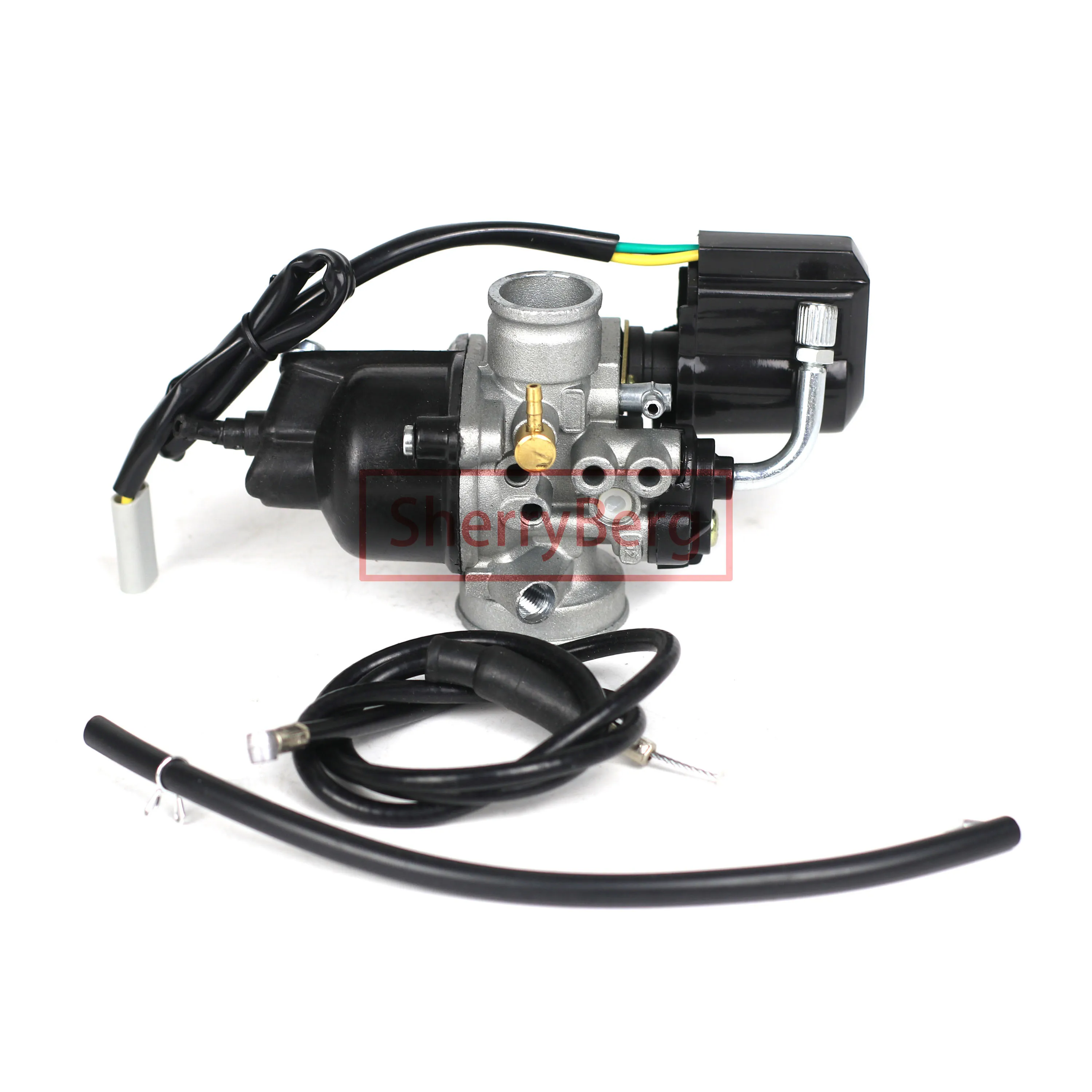 

free shipping moped/pocket fit carburetor phva 12mm dellorto style PHAVE WITH vacuum PUMP PICTURES SHOWN DELLORTO CARB