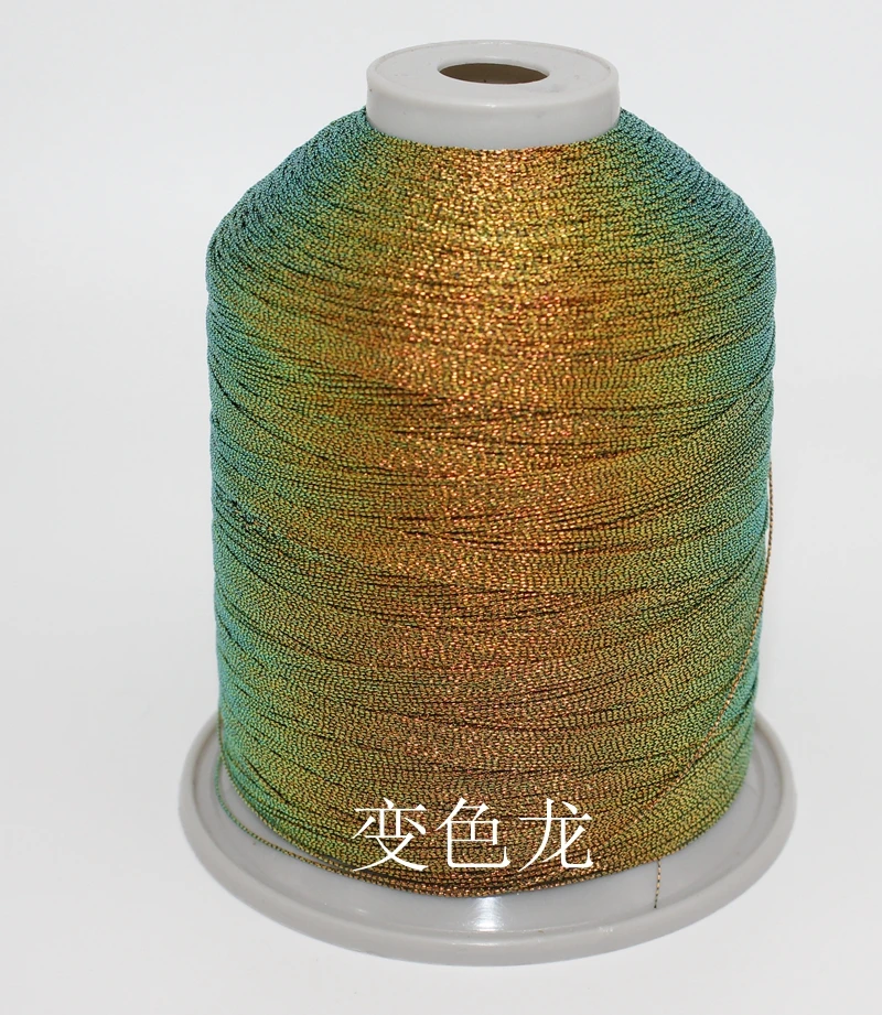 12stands color change gold green winding woven coil rode, threads embroidery thread sewing line yarn thread for hand knot 320