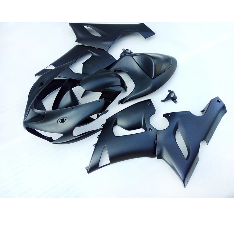 

ABS Plastic Matte Black Street Motorcycle Bodyworks for Kawasaki Ninja ZX6R fairing kit 2005 2006 fairing set zx6r 05 06 FY46