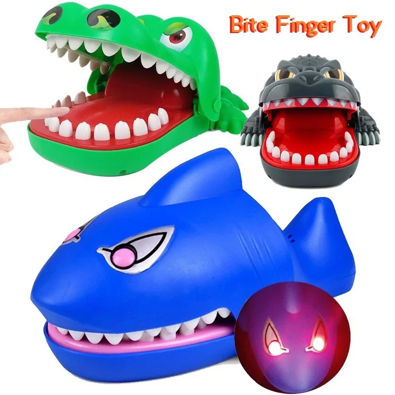 Crocodile Shark Funny Toy Creative Electric Mouth Bite Game Family Party Kids Toy Plastic Bite Dinosaur Christmas Gift