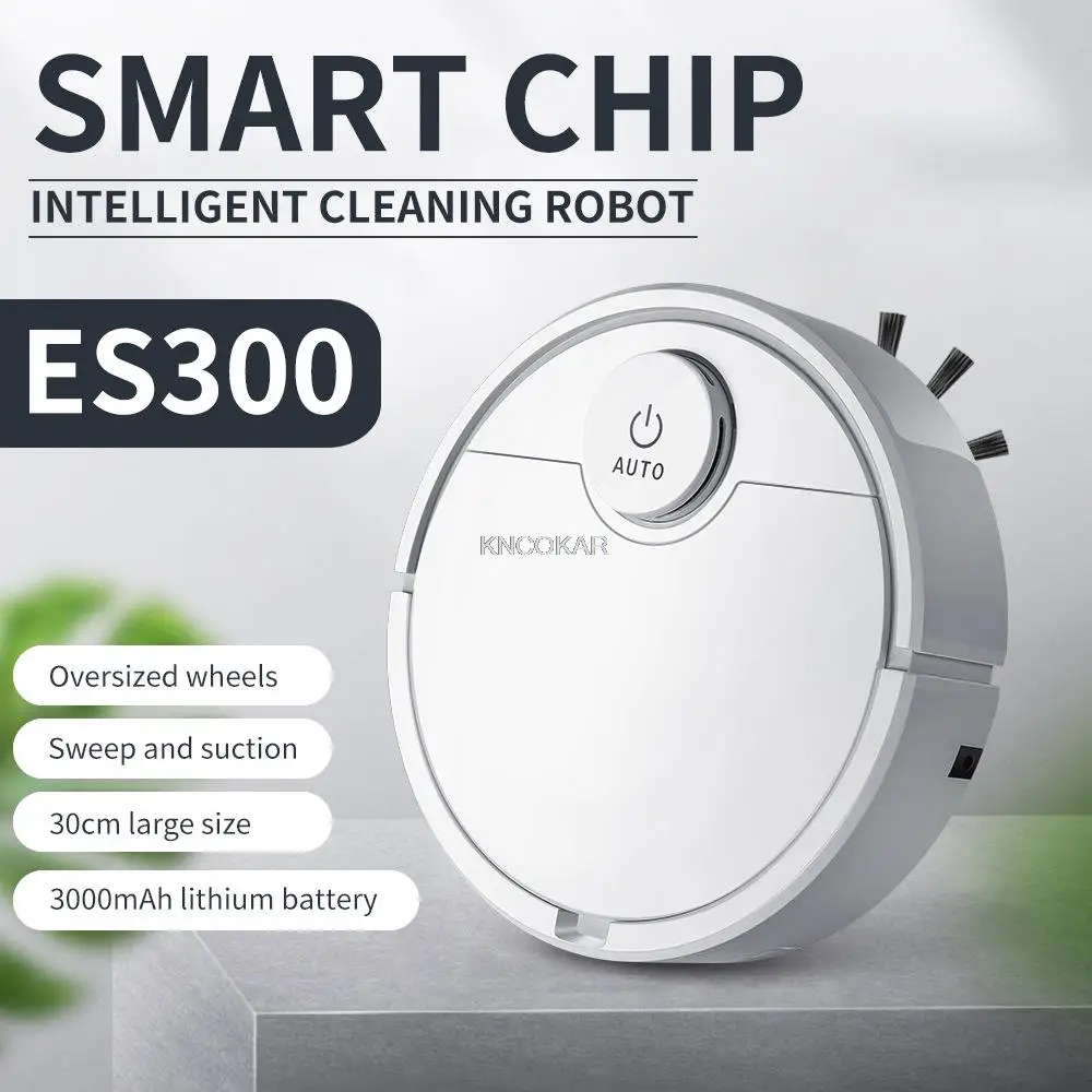 ES 300  Intelligent Robot Vacuum Cleaner Wireless Cleaning Robot Multi-Function Household Vacuum Cleaner Lazy Man Touched