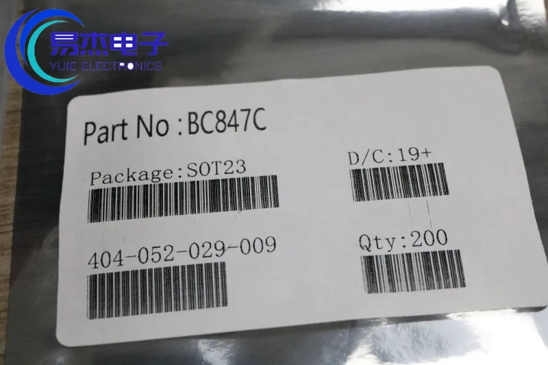 Transistor bc847c sob 23 bc847 847c sot smd sot-23 1g
