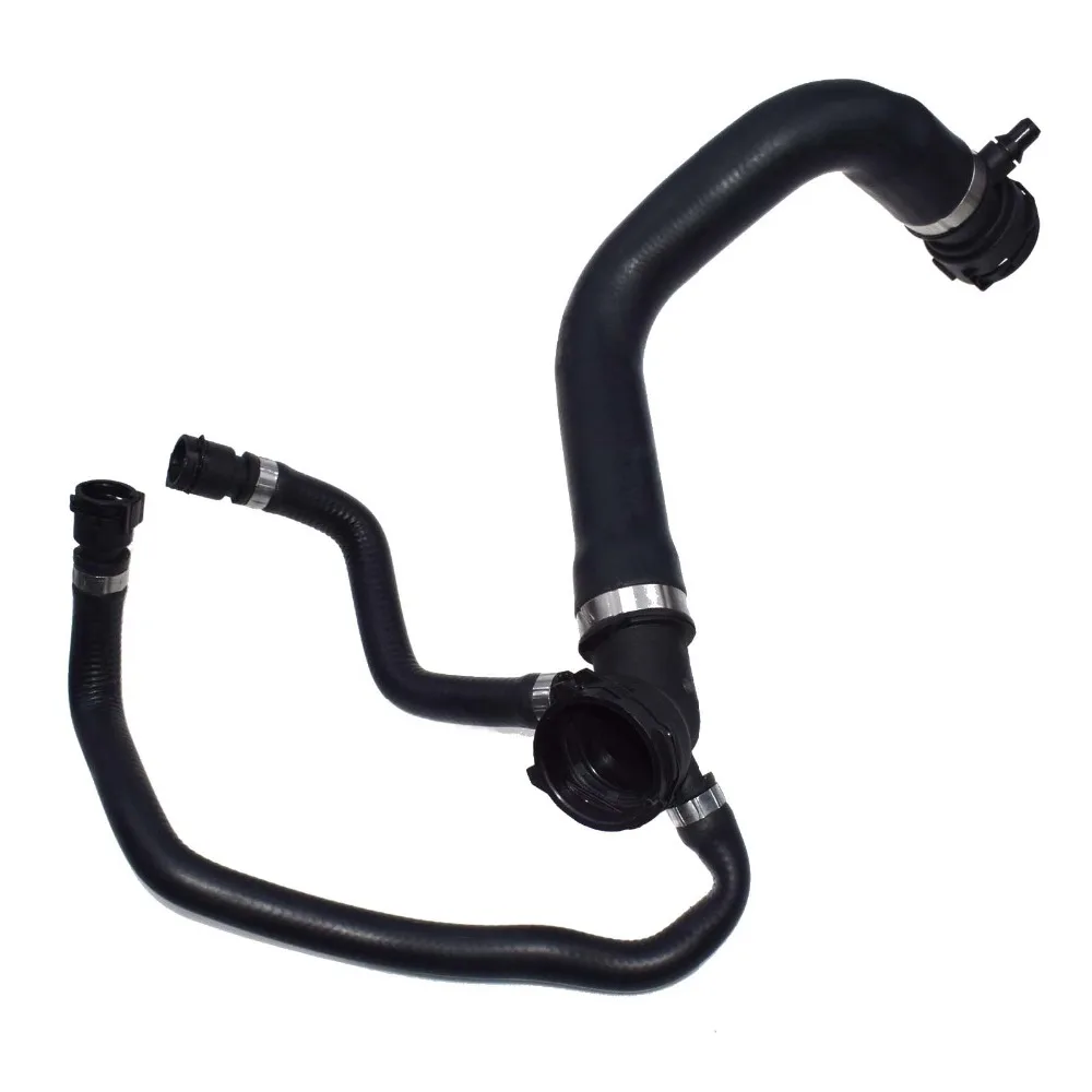 

Upper radiator hose for BMW x5 M62 11537500746 11531439120 connects to the top fitting of the radiator factory