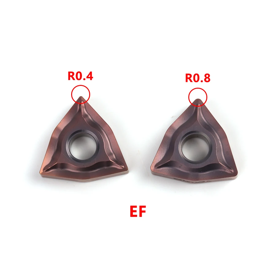 WNMG080404-EF-EF EM WNMG080404-EM YBG205 inserti in metallo duro tornio per metallo CNC utensili per tornitura esterna lame da taglio