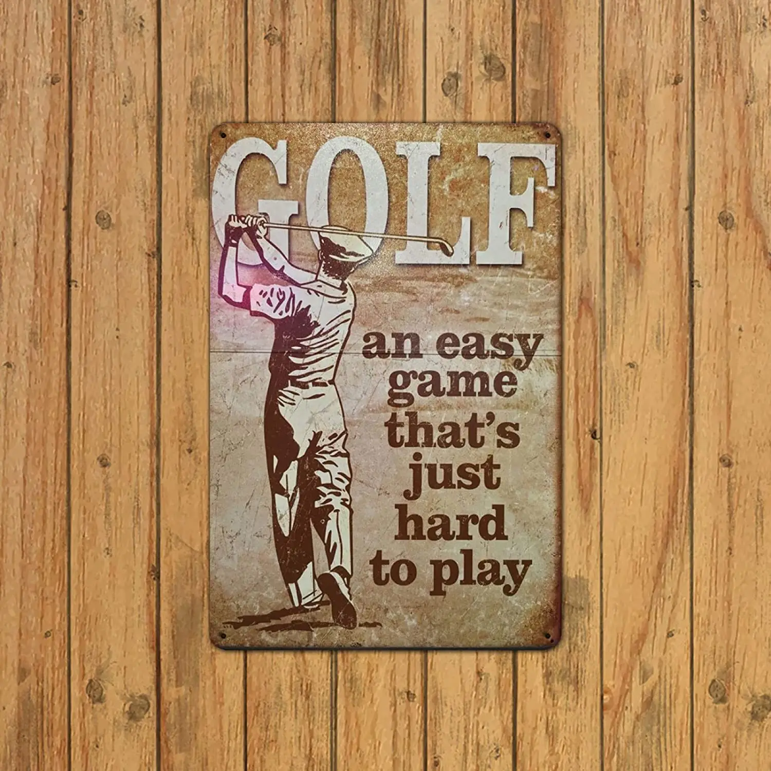 kegill Golf Vintage Metal Tin Signs Retro Wall Decor for Bar Cafes Pub Man Cave Club Funny Parlor Posters Plaque 8x12 Inch