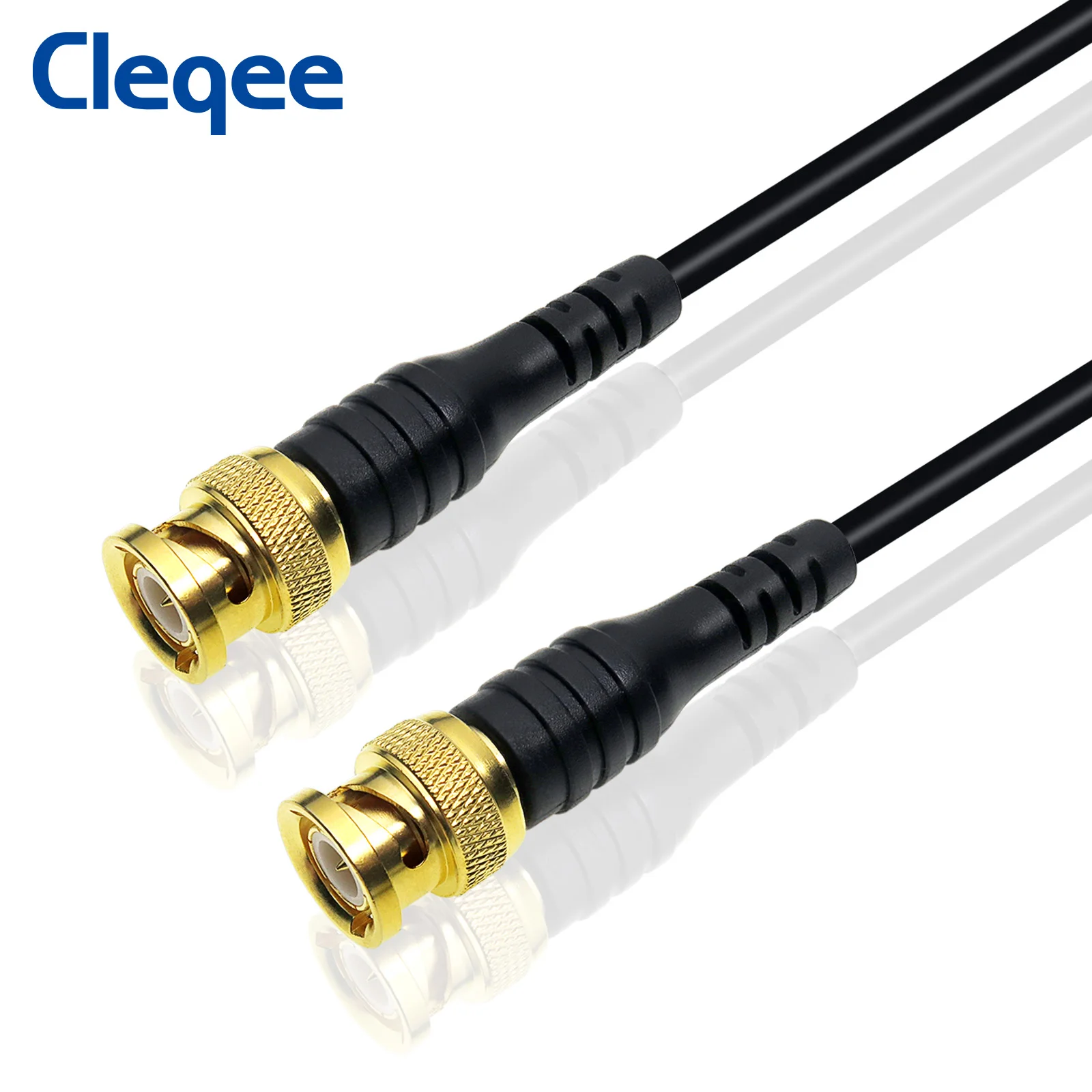 

Cleqee P1062 1M Pure Copper BNC-BNC Test Lead Oscilloscope Test Probe wire Gold plating BNC Connector Cable 500V 5A