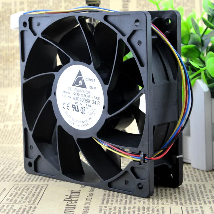 Новое QFR1212EHE 12038 12V1.5A 4PWM защитное охлаждение двигателя