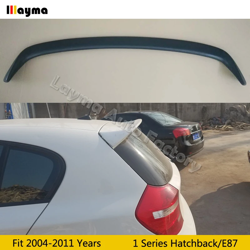 

AC style Fiber glass matt black primer rear roof spoiler wing For BMW 1 Series Hatchback 120d 120i 130i 135i 2004 - 2011 E81 E87