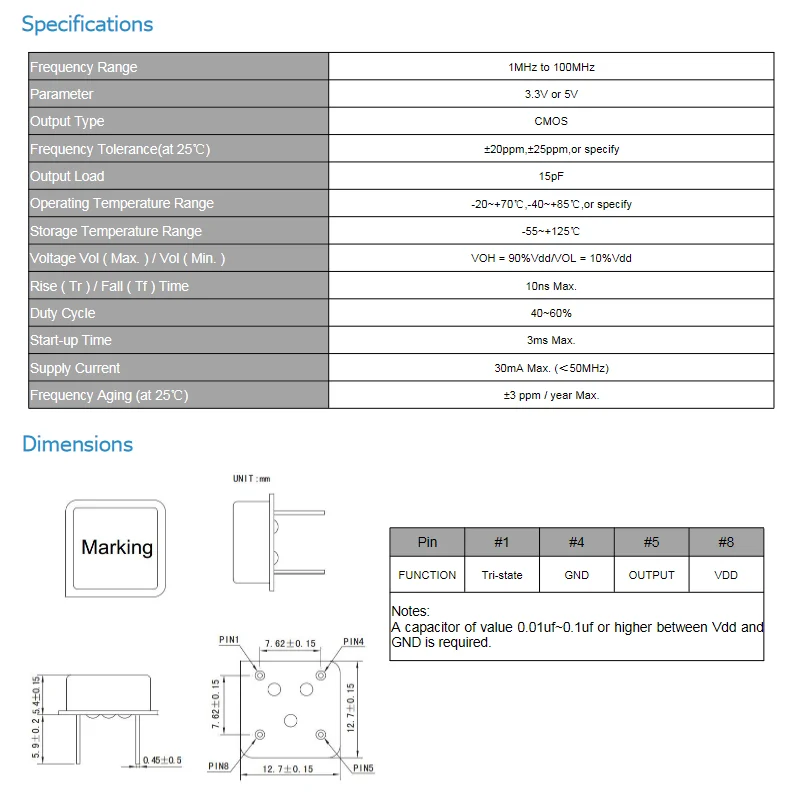 3PCS/Lot 4Pin 12.7*12.7MM 4.9152MHZ Active OSC In-line Active Crystal Oscillator Clock Square 3.3V ±25PPM Throught Hole DIP-4