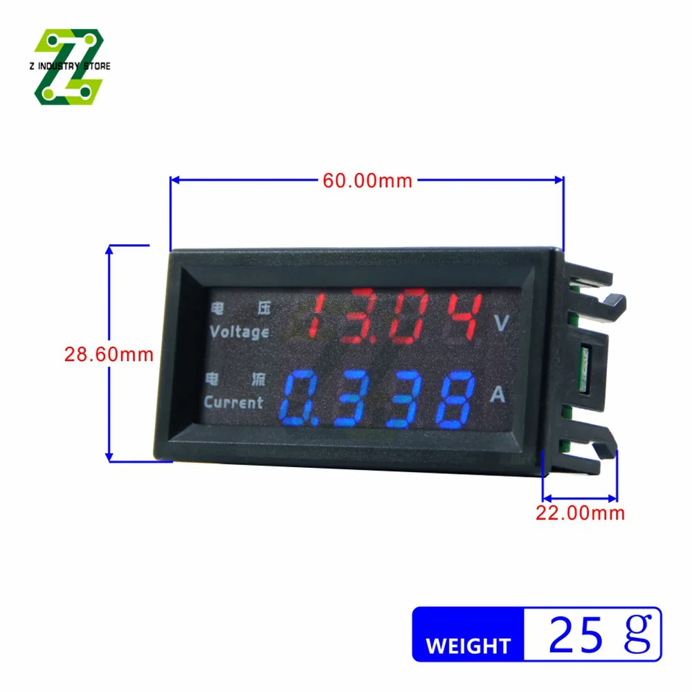 M4430 0-200V/10A Digital Voltmeter Ammeter 0.28\'\' LED Display Voltage Regulator Volt AMP Meter Tester Voltage Regulator