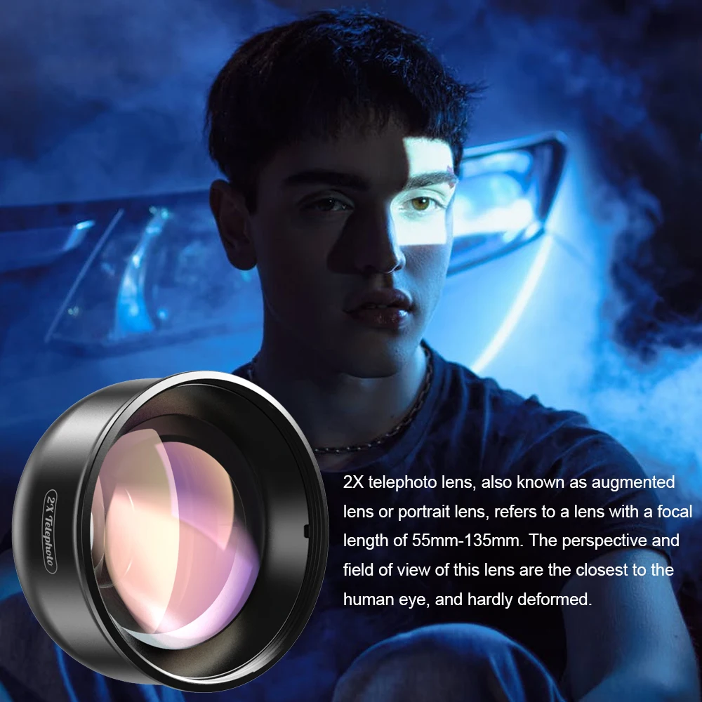 APEXEL-هاتف ذكي مزود بعدسة بورتريه ، ووظيفة التكبير والتكبير ، ومرشحات نجوم CPL لأجهزة iPhone و Xiaomi و Samsung وجميع الهواتف الذكية