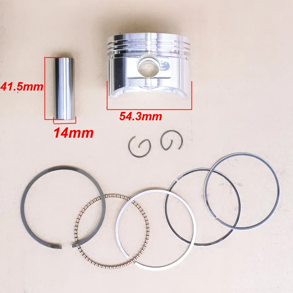 125cc Cylinder Kit 54mm Bore Piston kit for C125 Horizontal Engine ATV Pit bike motorcycle rebuild parts