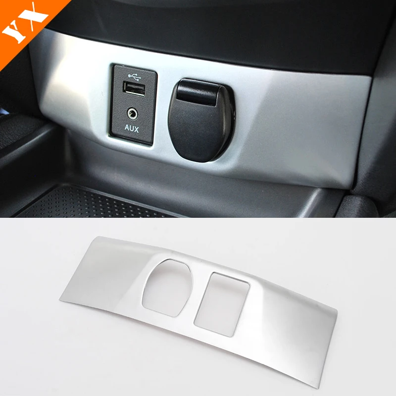 

2014-2018 for Nissan Qashqai J11 Accessories Interior Car Inner Cigarette Lighter AUX USB Cover Trim Stickers Shell