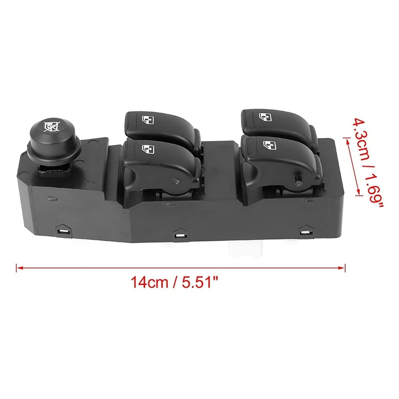 Driver Left Side Electric Window Control Switch Master Control Lifter For 09-11 Chevrolet Aveo 96892527 SM1807 202005158