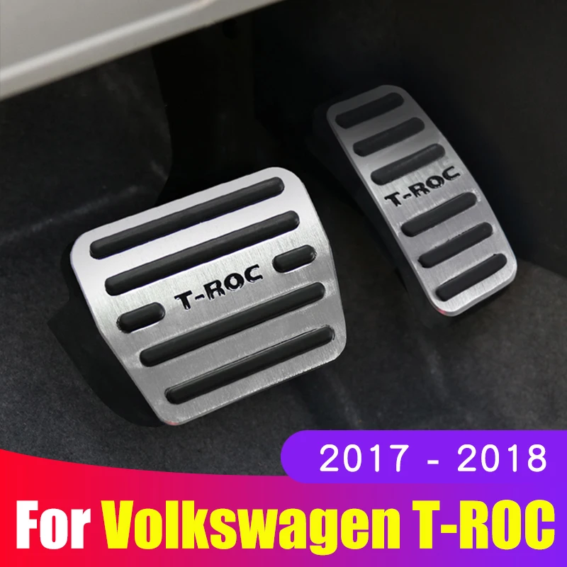

Для Volkswagen VW T-ROC T ROC 2017 2018 2019 2020 авто педаль акселератора топлива тормоза педаль задние накладки аксессуары