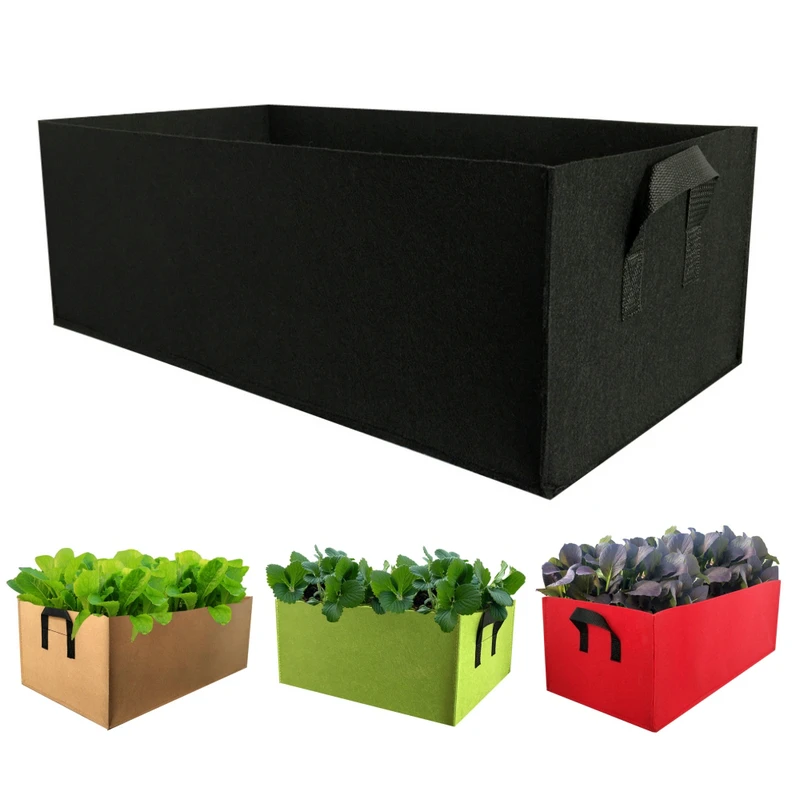 

5Pcs Fabric Raised Garden Bed,Square Garden Flower Grow Bag Vegetable Planting Bag Planter Pot For Plants