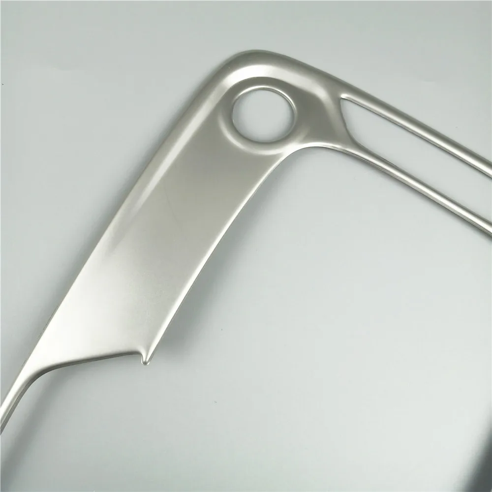 Car Roof Reading Lamp Frame Decoration Cover Trim For Audi A6 C8 2019 Stainless Steel Front Dome Light Trim Decals