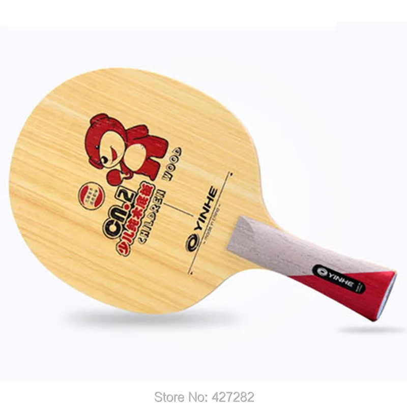 Yinhe-Table tennis rackets for children, original, pure wood, CN 2 (cn2, cn-2), all round, for beginner