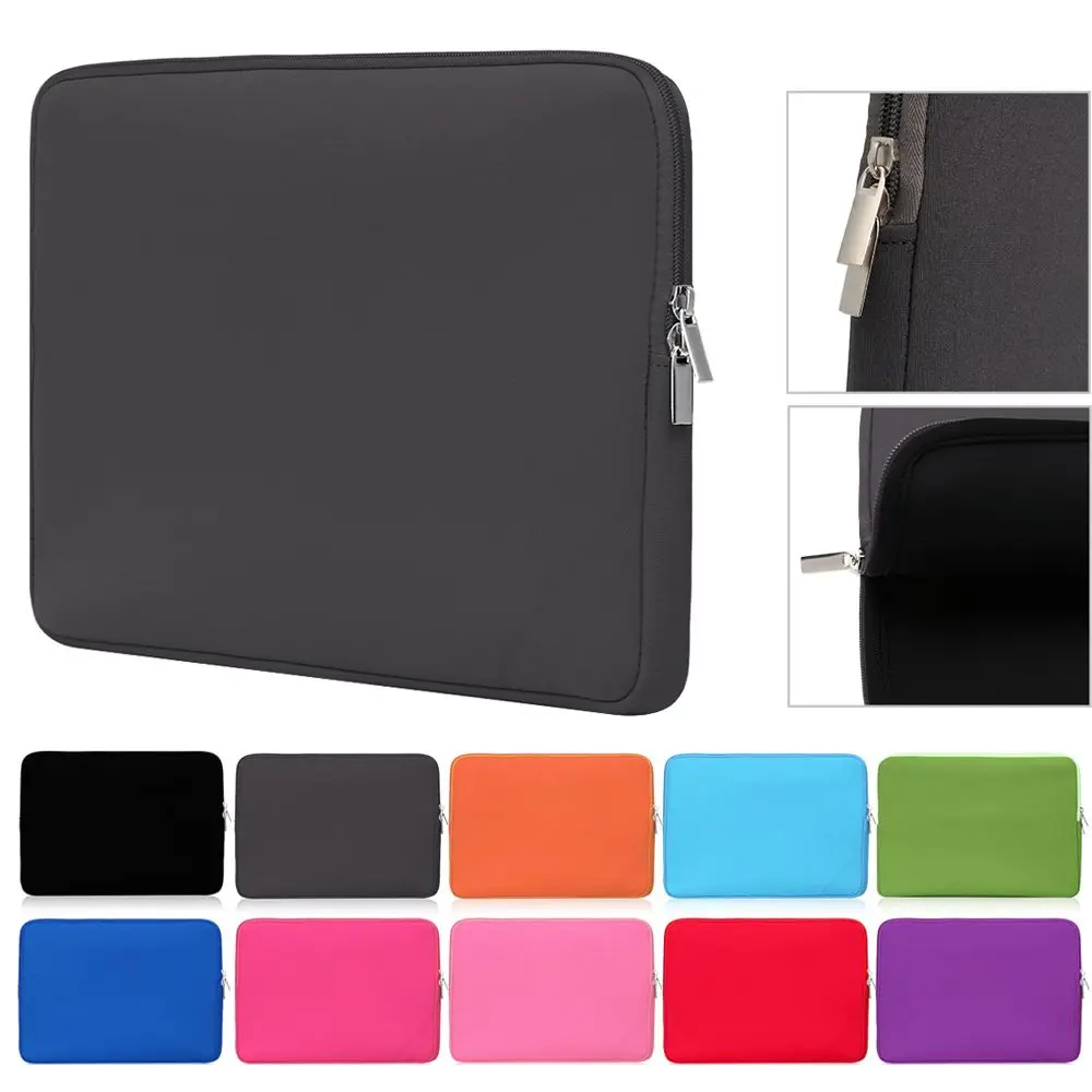 Funda de tela de algodón con forro suave para portátil, maletín para Lenovo, HP, Dell, Asus, 11, 13, 14, 15 y 17 pulgadas