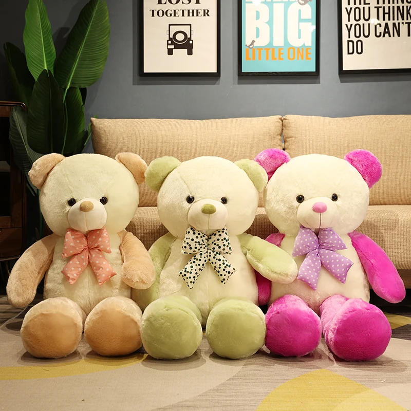 1pc 60cm New Style Lovely Stuffed  Bear Plush Toy Big Embrace Bear Kids Doll Christmas Gift Birthday Present