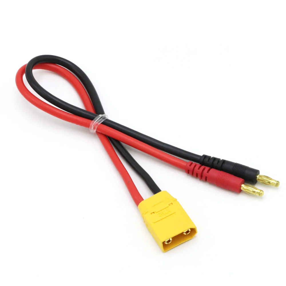 Imax B6 Charge Line 4.0mm Banana Plug to Amass MPX AS150 XT90 TRX XT60 EC5 With 12AWG Silicone Cable 30CM for Rc Lipo Battery