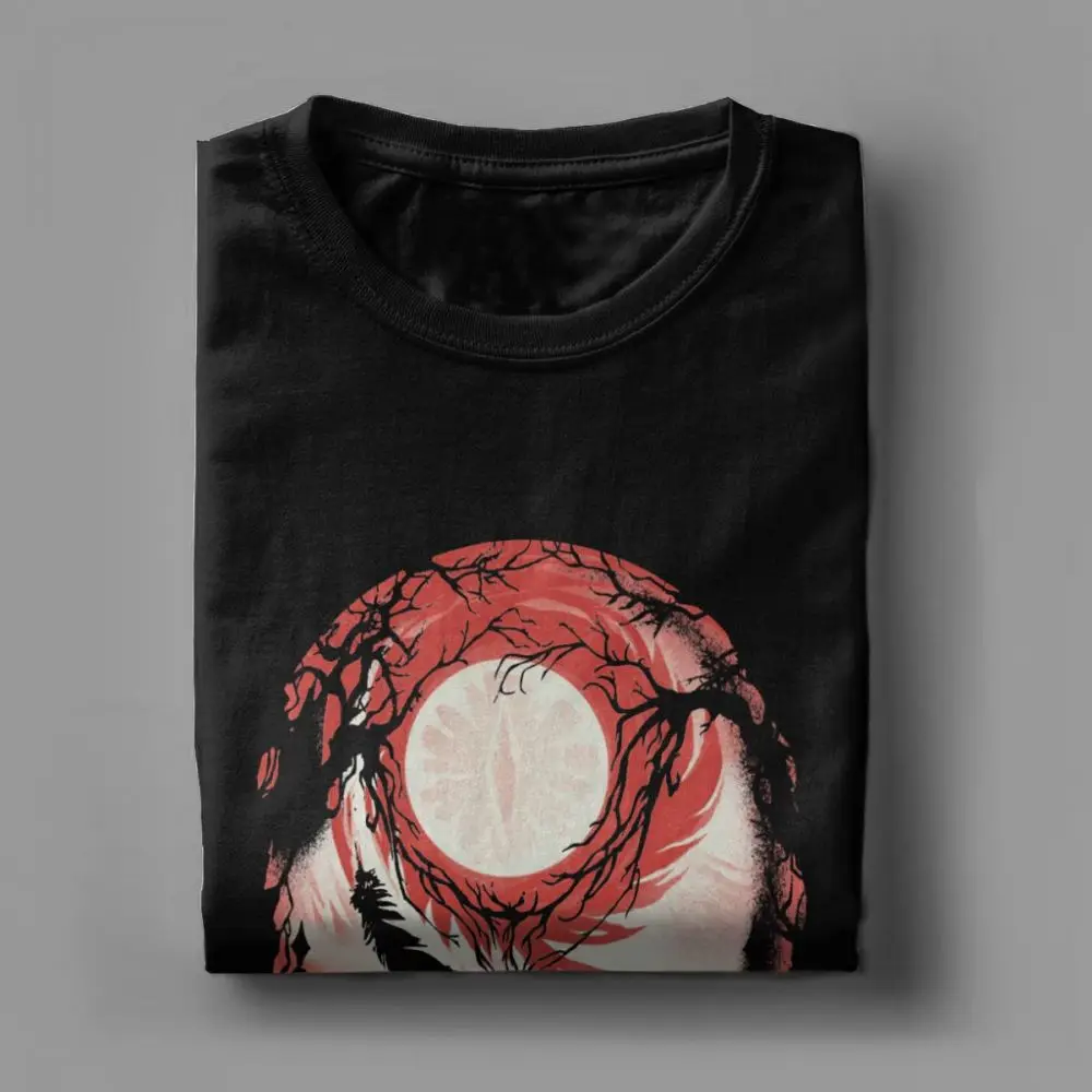 And So The Nightly Hunt Begins Dark Souls Men T Shirt Praise The Sun Bloodborne Game Vintage Tees Short Sleeve T-Shirts Cotton