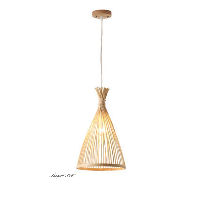 Imagem -06 - Estilo Chinês Bambu Pendant Light Lâmpada de Vime para Sala de Estar Decoração de Casa Sala de Jantar Candeeiros Suspensos Suspensão Luminária de Cozinha