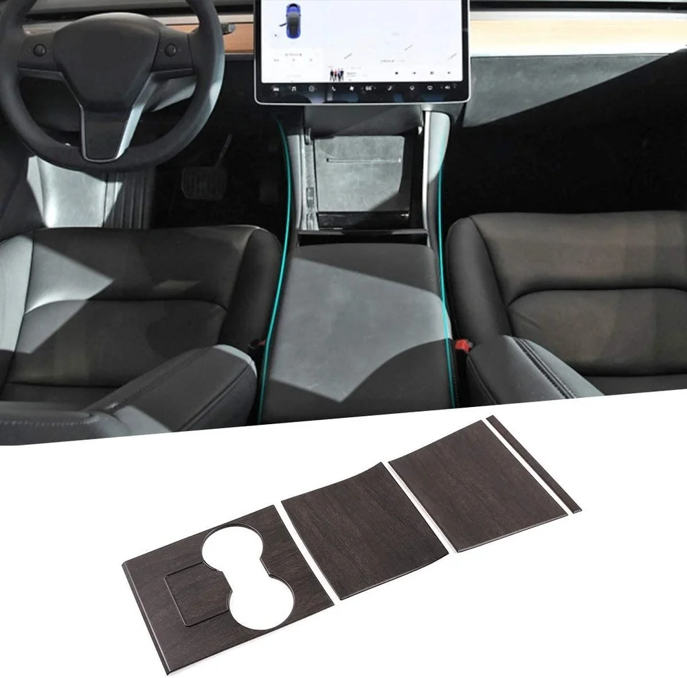 

For Tesla Model 3 ABS Car Center Console Gear Shift Decoration Panel Cover Frame Trim